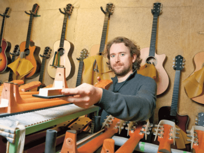 Petr Furch in Furch Guitars factory